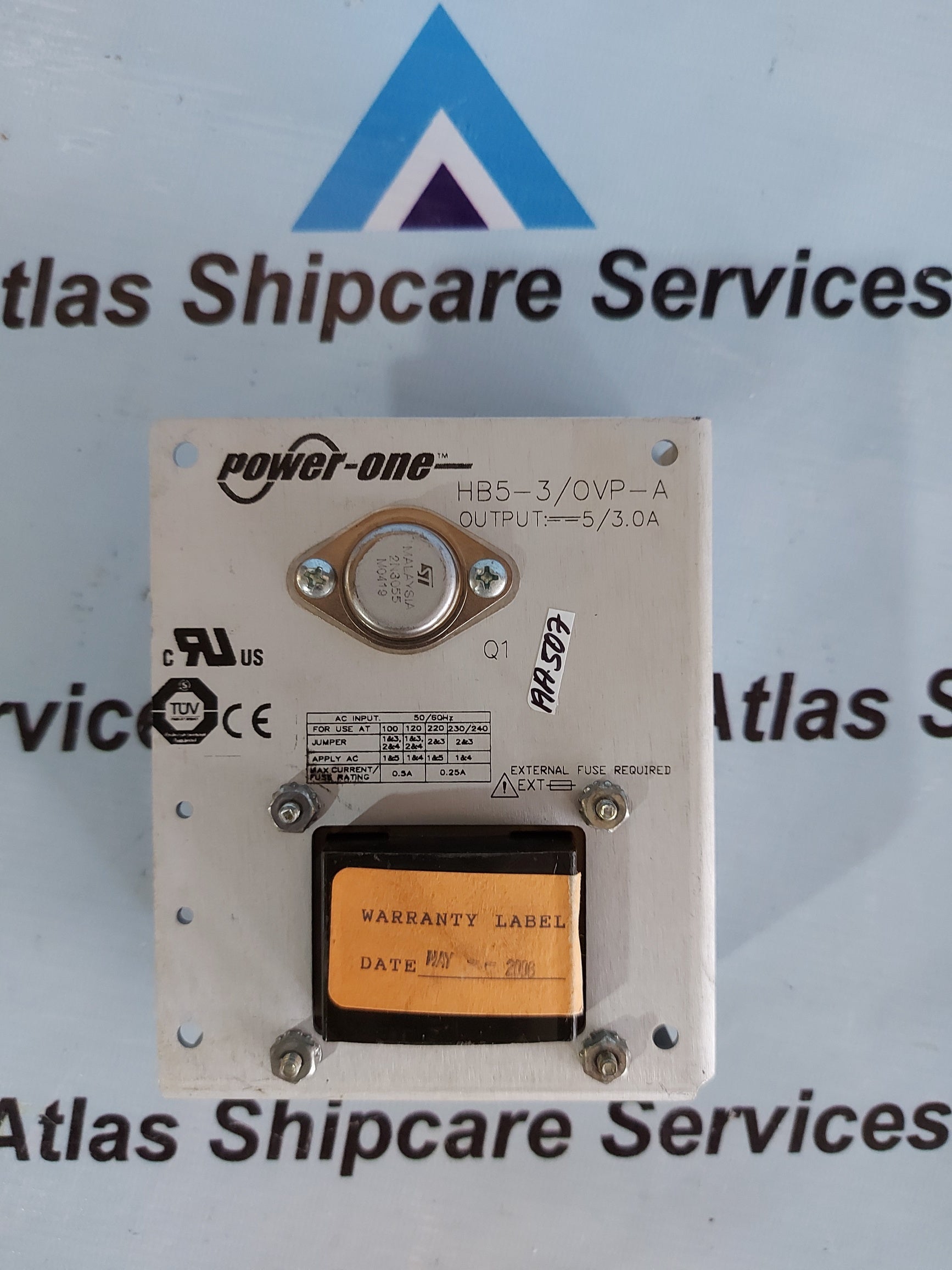 POWER-ONE HB5-3/OVP-A POWER SUPPLY 5VDC @ 3 AMPS